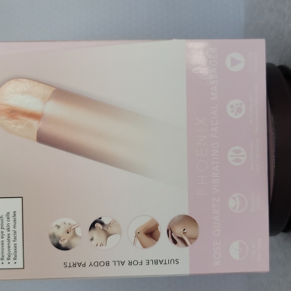 Luxe+Willow Bio Phoenix Rose Quartz Vibrating Facial Massager - Picture 3 of 16